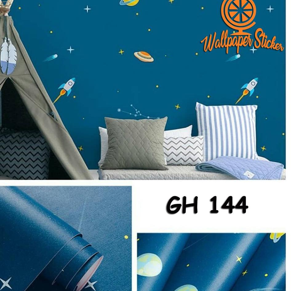 Orange Official  Wallpaper Sticker Dinding Planet Wallpaper Karakter Dekorasi Dinding Kamar 45cm x 9