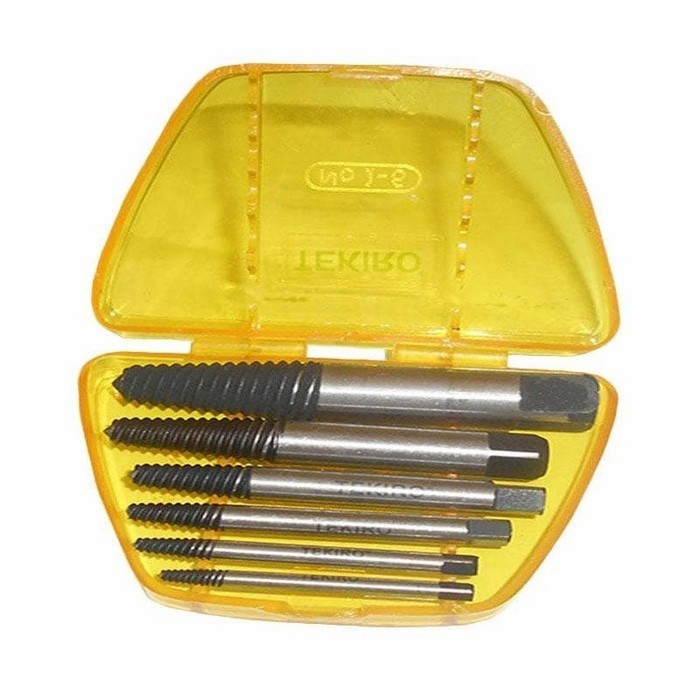 TEKIRO SCREW EXTRACTOR SET 6 PCS Tekiro TAP BALIK SET 6 PCS SD-EX0926