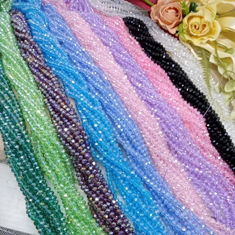 Kristal Ceko 4mm Manik Manik Ceko Bakpau 4mm Per Renteng