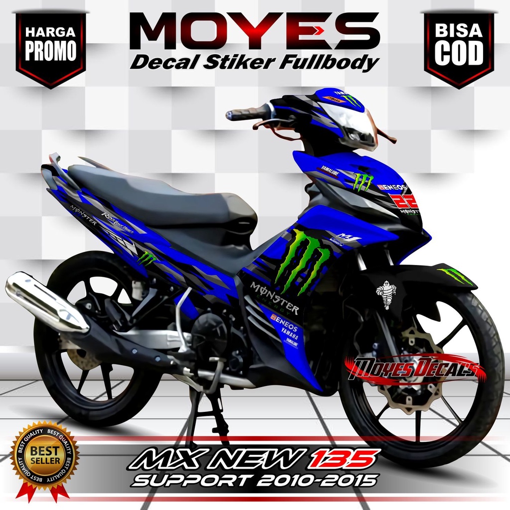 Decal Mx 135 New Variasi Fullbody Stiker Motor Mx New 135 Fullbody