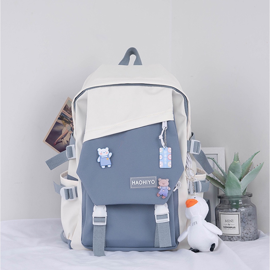 TAS RANSEL SEKOLAH PIN ANR SOFT COLOUR SODOK GESPER