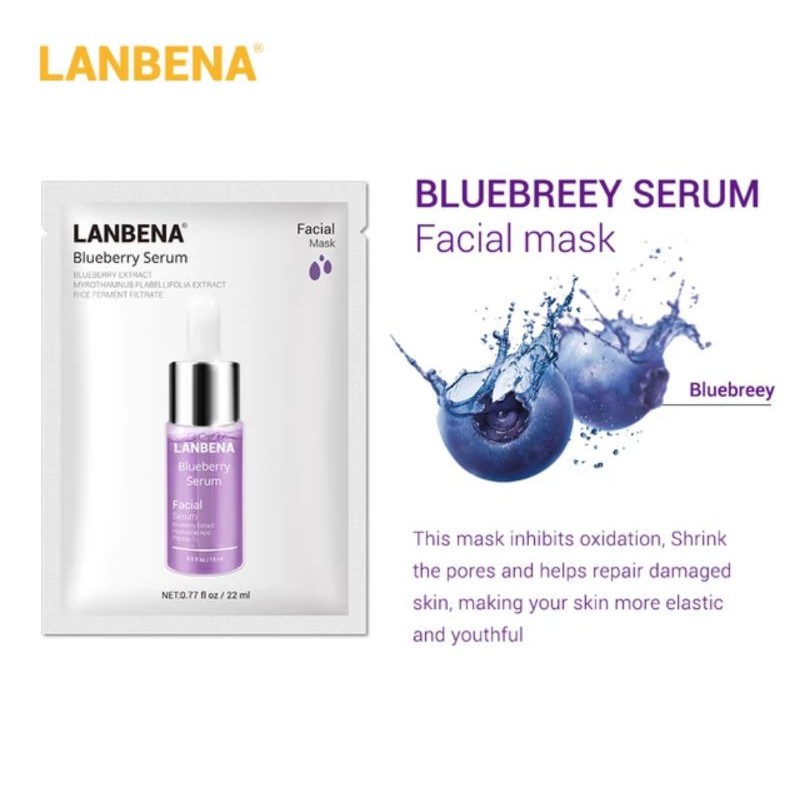 LANBENA Serum Sheet Mask - Masker Wajah Lanbena ORIGINAL