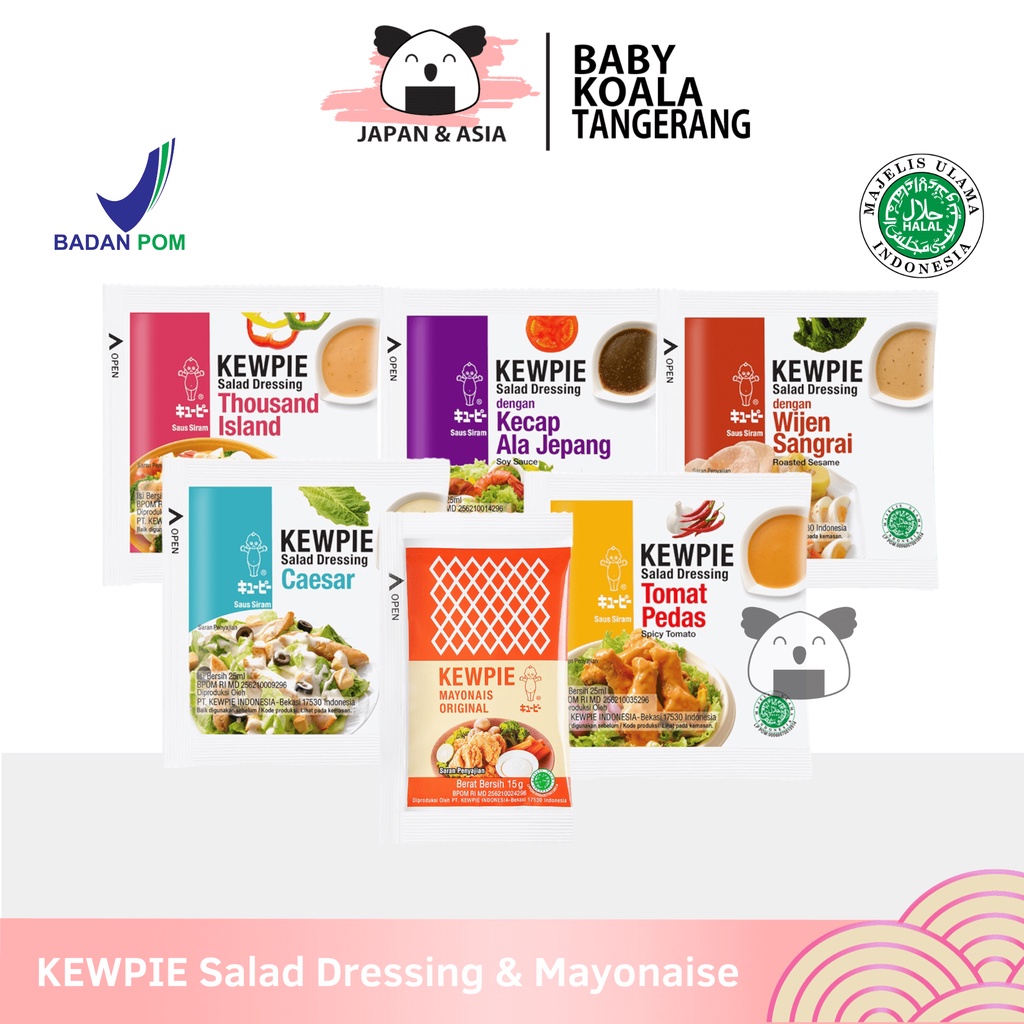 

KEWPIE Salad Dressing Wijen Sangrai 25 ml │ All Variant.