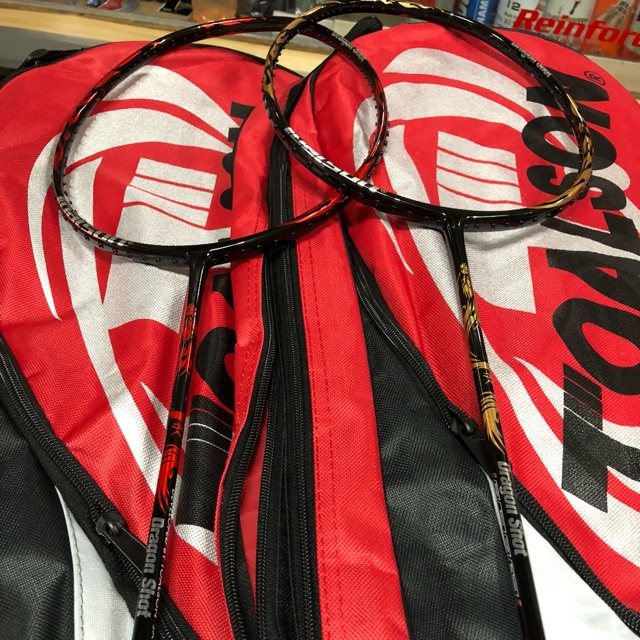 [Free Pasang Senar] Raket Badminton Toalson Dragonshot Red / Gold SKS