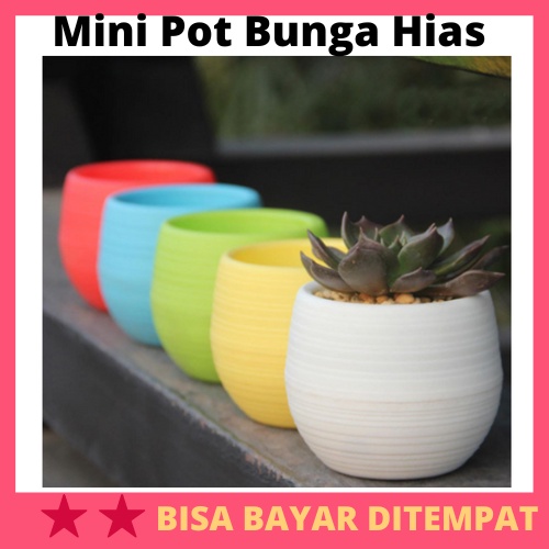 Mini Pot Bunga Hias Kaktus Tanaman / Pot Bunga Tanaman Anggrek Tawon Hidup Palsu Hias Hiasan Meja Da