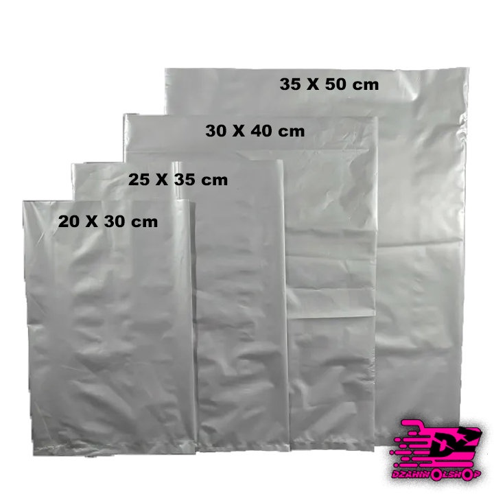 Plastik Packing Olshop 500 gram Silver 20 X 30 / 25 X 35 / 30 X 40 / 35 X 50 / Plastik HD Online Sho