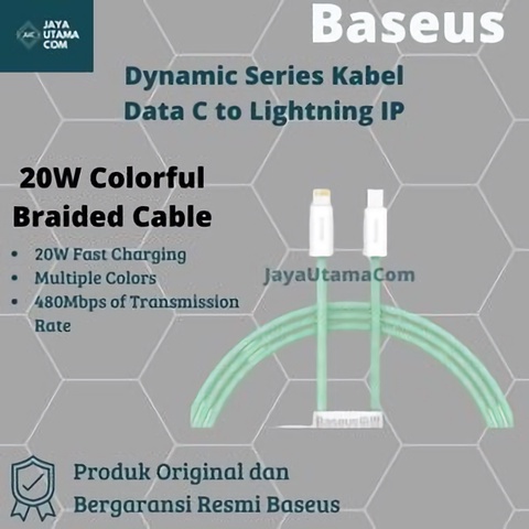 Baseus Dynamic Series Kabel Data C to Lightning 20W Fast Charging ORI