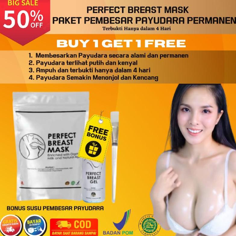 BARANG IMPOR [Buy 5 Free Gold] PEMBESAR PAYUDARA KENCANG PERFECT BREAST MASK ORIGINAL BPOM MURAH KRI