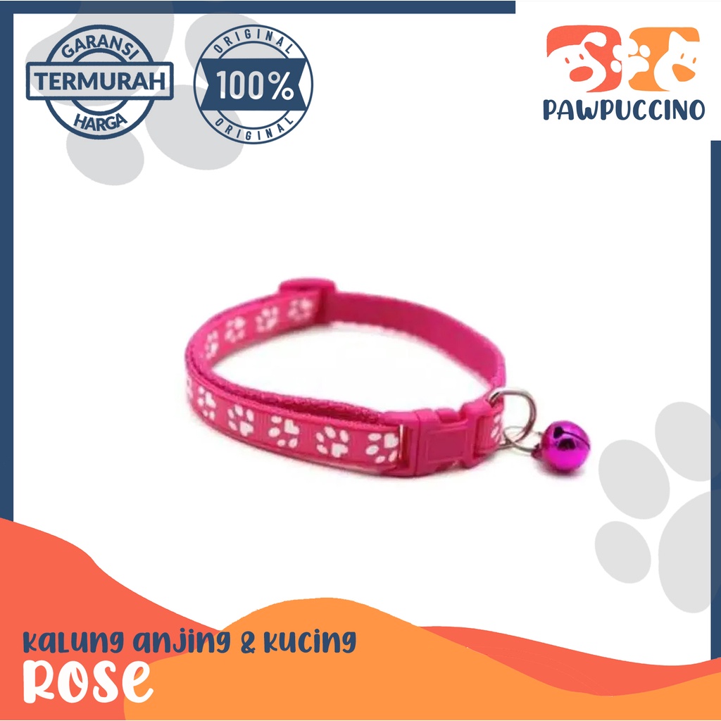 KALUNG LONCENG KUCING/ANJING MOTIF PAW