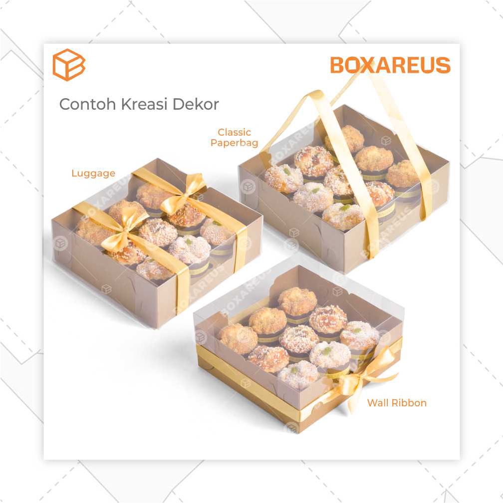 Box Cup Cake isi 9 Kotak Puding Packaging Dus Kue Atur Tinggi | WB Multi 9