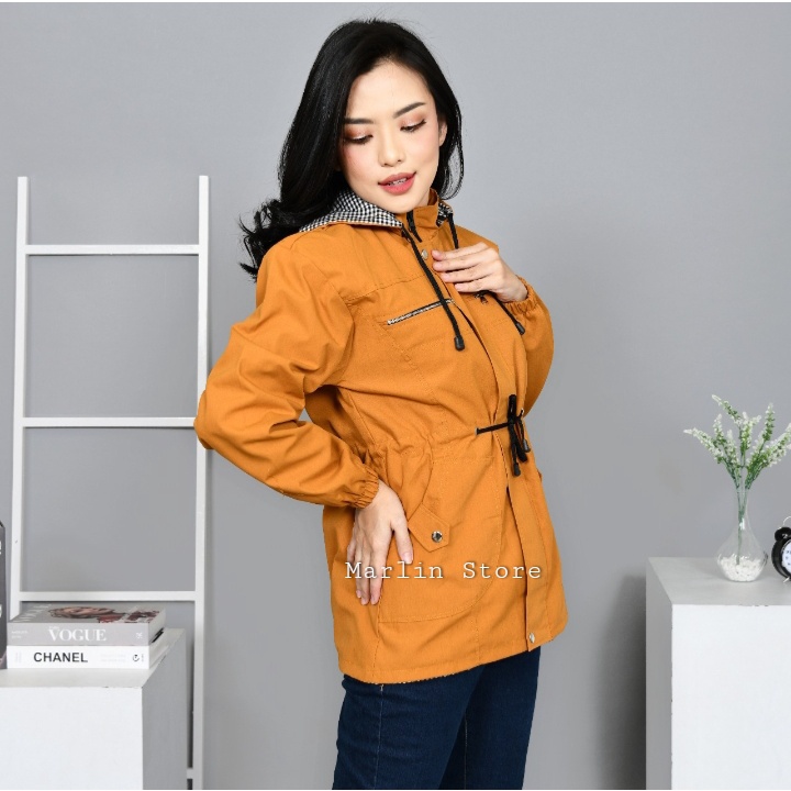 Jaket Hoodie Wanita Korean Style jumbo Oversize Import Crop Tebal Dewasa Baby Canvas Ukuran M Sampai 4XL