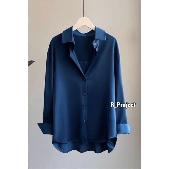 Hemclo || UKURAN 5L XXXL XXL XL L M S - ATASAN KEMEJA JUMBO WANITA