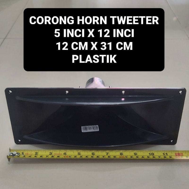 Corong Horn Tweeter 5&quot; X 12&quot; Plastik 12CM x 31CM 12 Inci