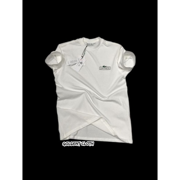 KAOS OBLONG TERBARU/KAOS IMFORT PRIA WANITA/KAOS LACOSTE SABLON LOGO KEREN