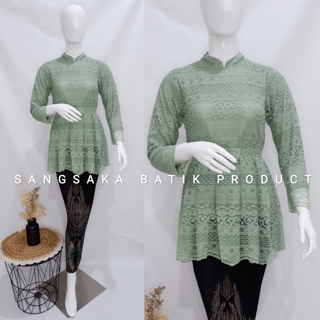 Kebaya Tunik Brokat / Kebaya Tunik / Kebaya Modern / Kebaya tile / Kebaya Favorite / Batik Couple / Kebaya Sanghai