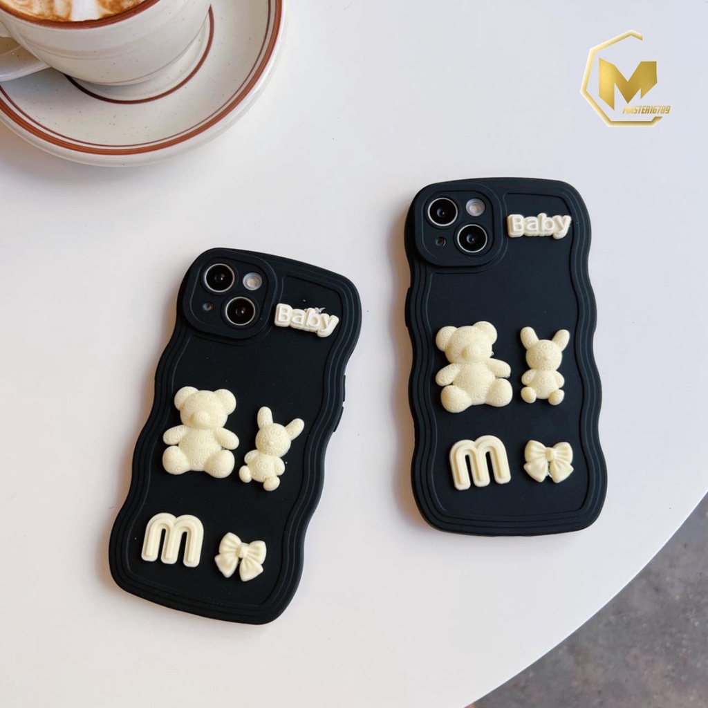 Y026 SOFTCASE 3D KARAKTER RABBIT MODEL GELOMBANG WAVE FOR REALME C1 A3S 5 5I 5S 8 8 PRO 8I 9I 10 C11 C12 C25 C17 7I C20 C11 2021 C21Y C25Y C30 C31 C33 C35 V25 NARZO 20 50I 50A PRIME MA3848