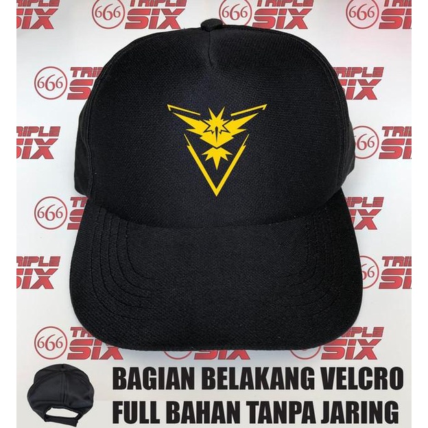 Topi Full Bahan Pokemon Go Team instinct Zapdos New