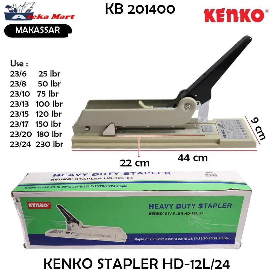 

[PCS] KENKO STAPLER HD-12L/24 HEKTER JILID