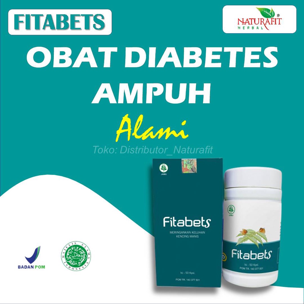 Jual Naturafit Fitabets Obat Diabetes Paling Ampuh Herbal Obat Gula