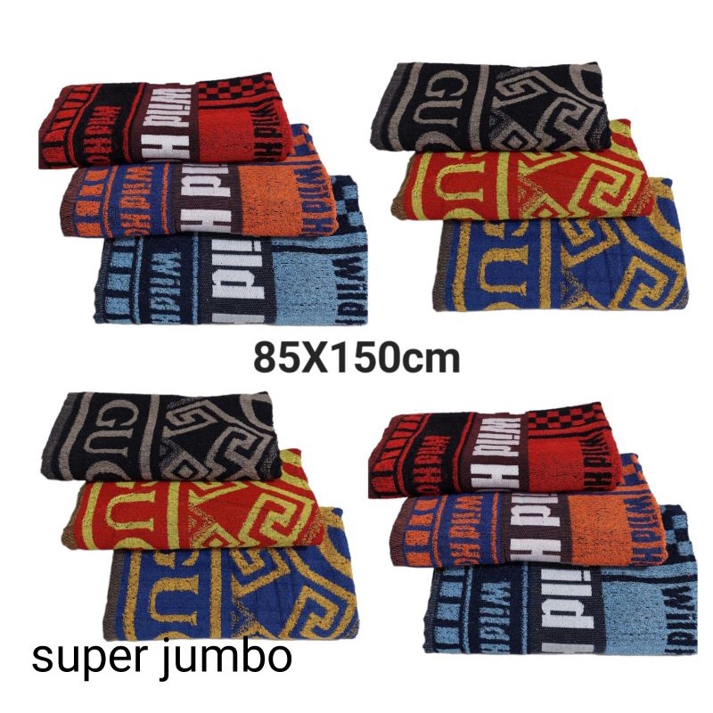Handuk by watt jumbo tebal size 85X140cm