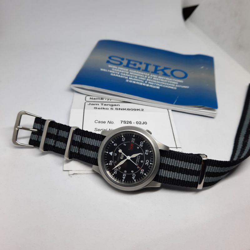 Seiko 5 Automatic SNK809K2 mirip SNK809 SNK803 SNK807 SNK805