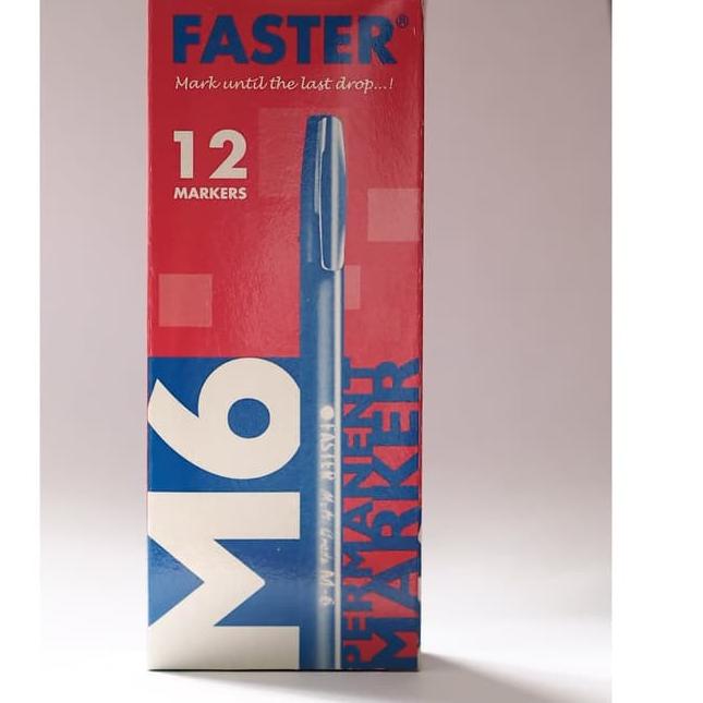 

Obral Laris Faster M6 Permanent Marker isi 12 pcs- Black, Blue & Red