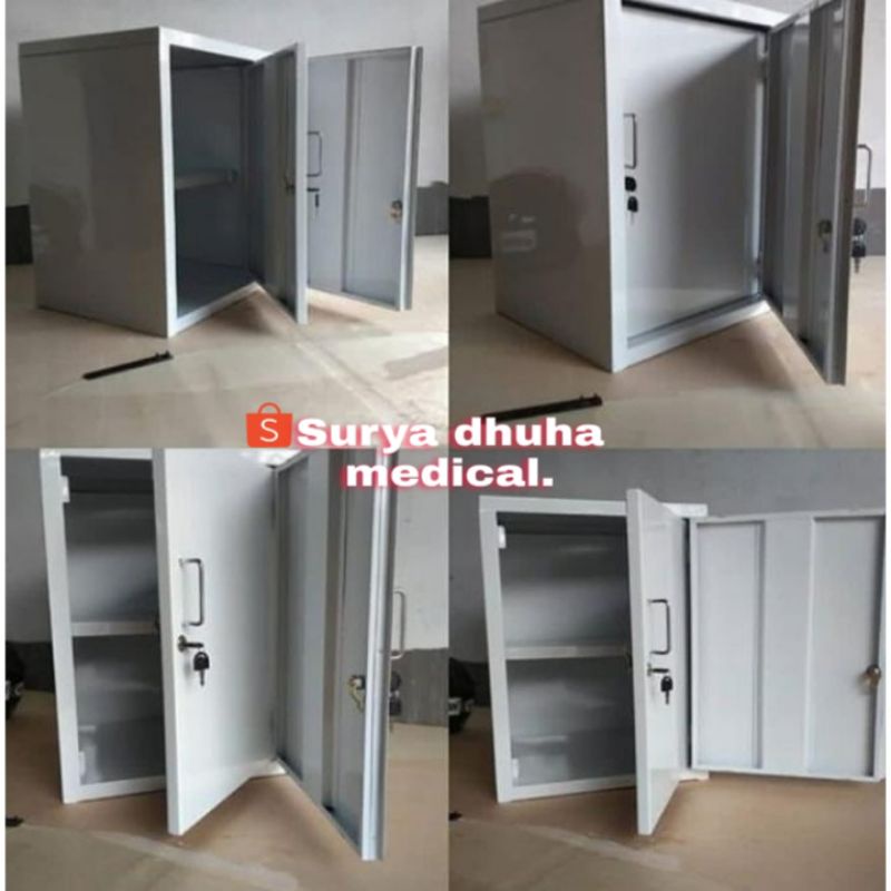 lemari narkotika psikotropika 2 pintu sedang / lemari narkotika