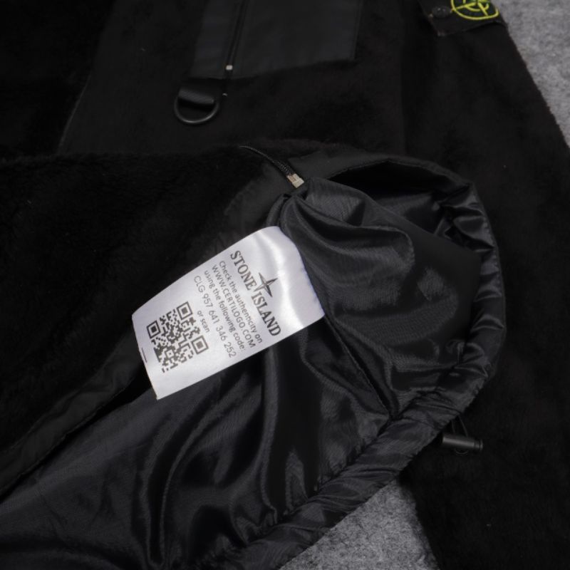 JACKET ZIPPER SHERPA BULU S.I FULLBLACK AUTHENTIC PREMIUM