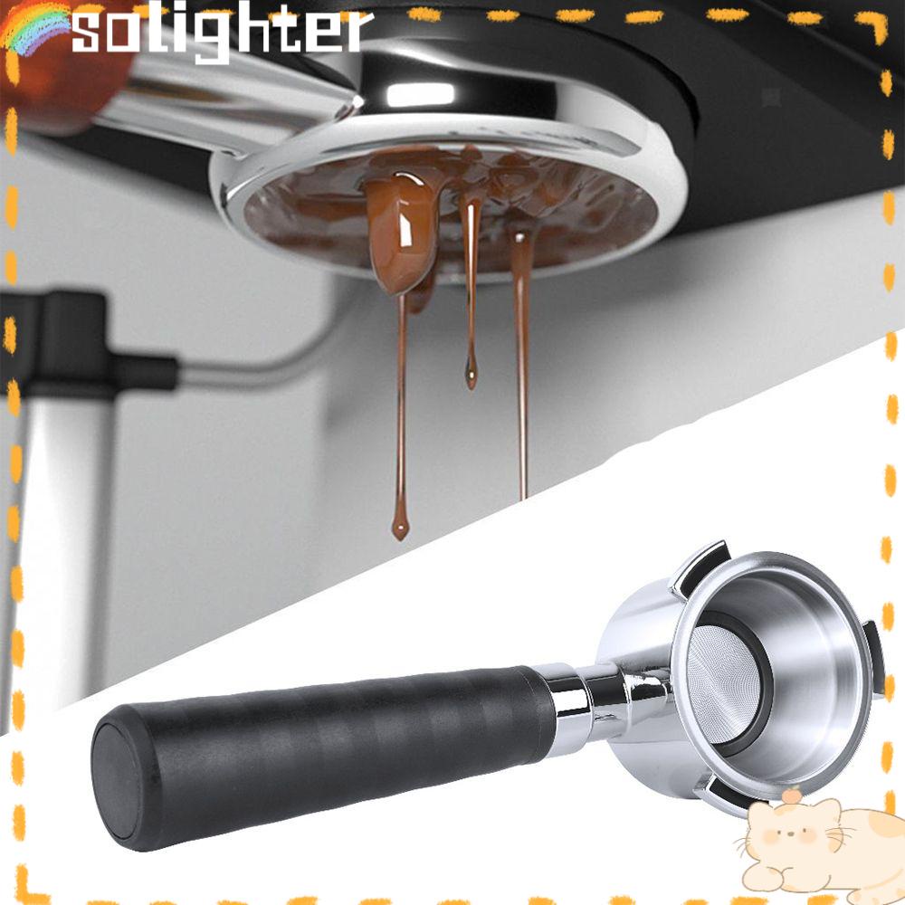 Solighter 51mm Portafilter Coffee Aksesoris Suku Cadang Pengganti Alat Kopi Delonghi 3telinga