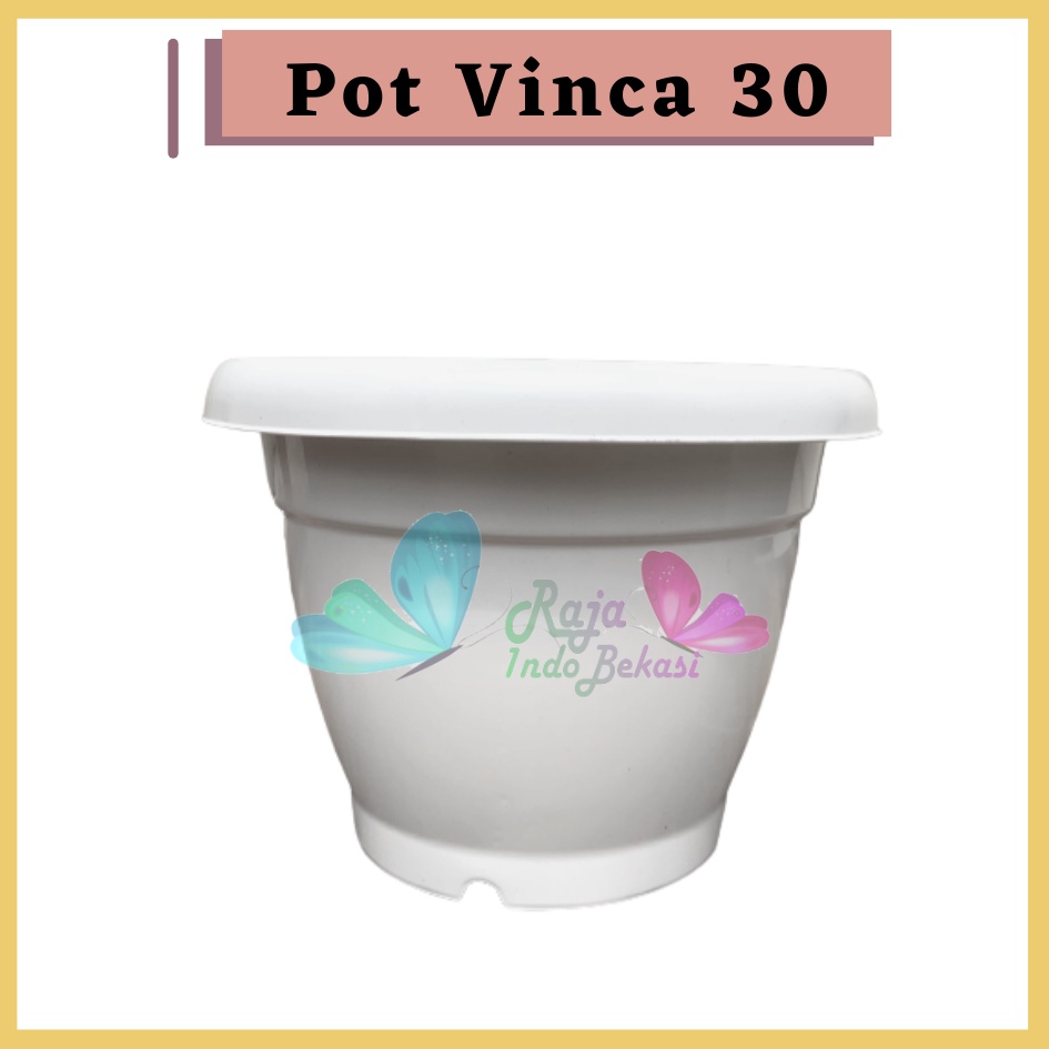 Pot VINCA 30 PUTIH Pot Plastik Bunga Jumbo Besar Tebal Murah Tanaman Bkn Pot Tawon 30 Pot Tulip 45 20 30 Galaxy 25 40-Pot Bunga Putih 30 Strawberry | Pot Tanaman Plastik Besar