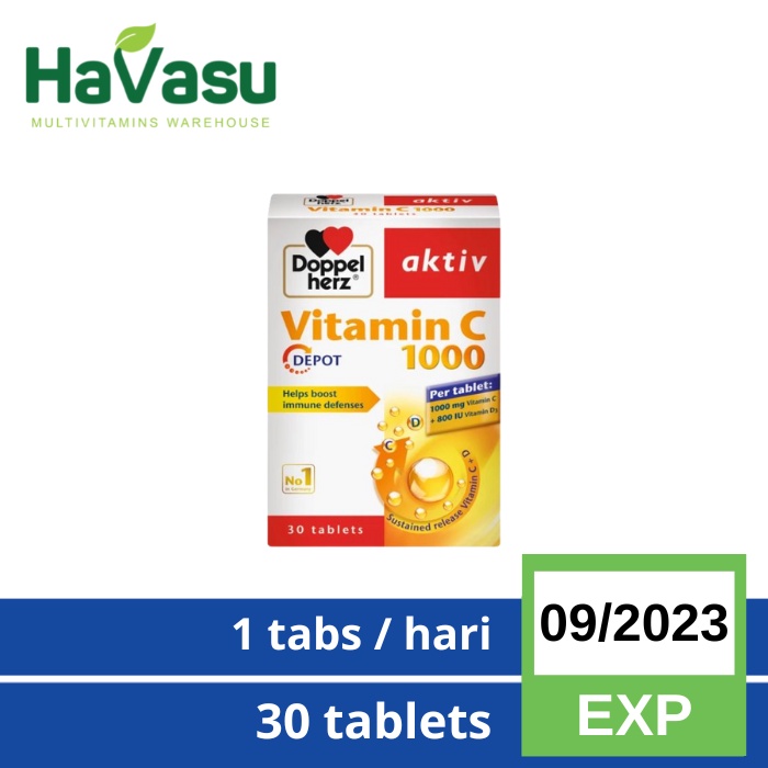 Doppelherz Aktiv Vitamin C 1000 mg D3 800 IU Immune Sustained Release