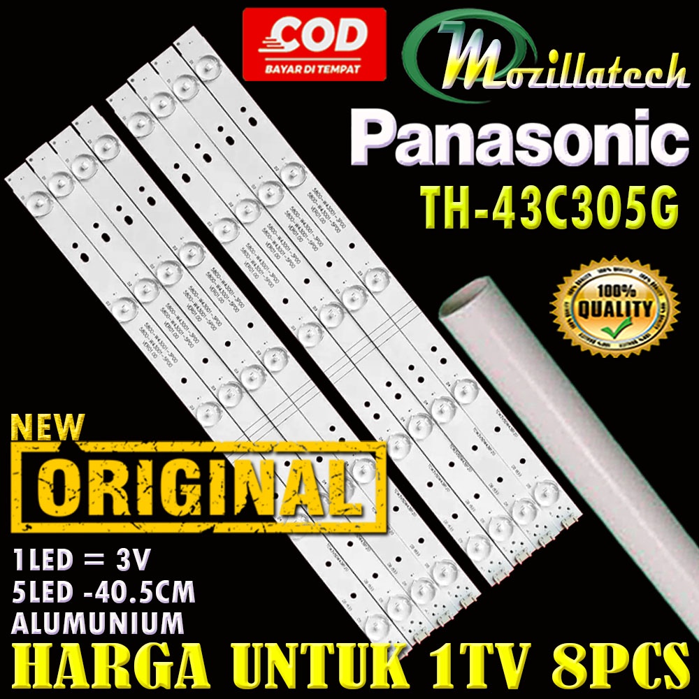 BACKLIGHT TV LED PANASONIC PANASONIK TH-43C305G TH 43C305G 43C305