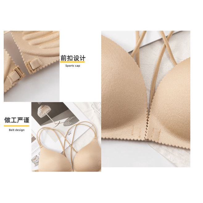 TJM BR104 Bra Wanita Model One-Piece Bra Bralette Push Up Bahan Tipis dan Bergaya Sexy BH