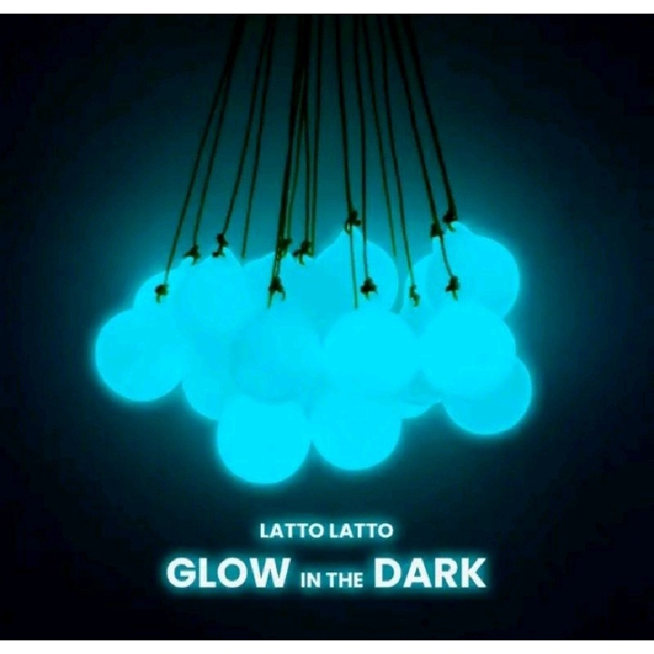 Promo 1 Set Lato Lato Glow InThe Dark  Dengan Tali Dan Pegangan