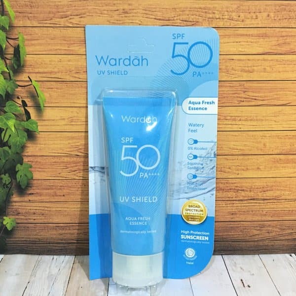 Qeila - Wardah UV Shield Aqua Fresh Essence SPF 50 PA++++ 30 ml