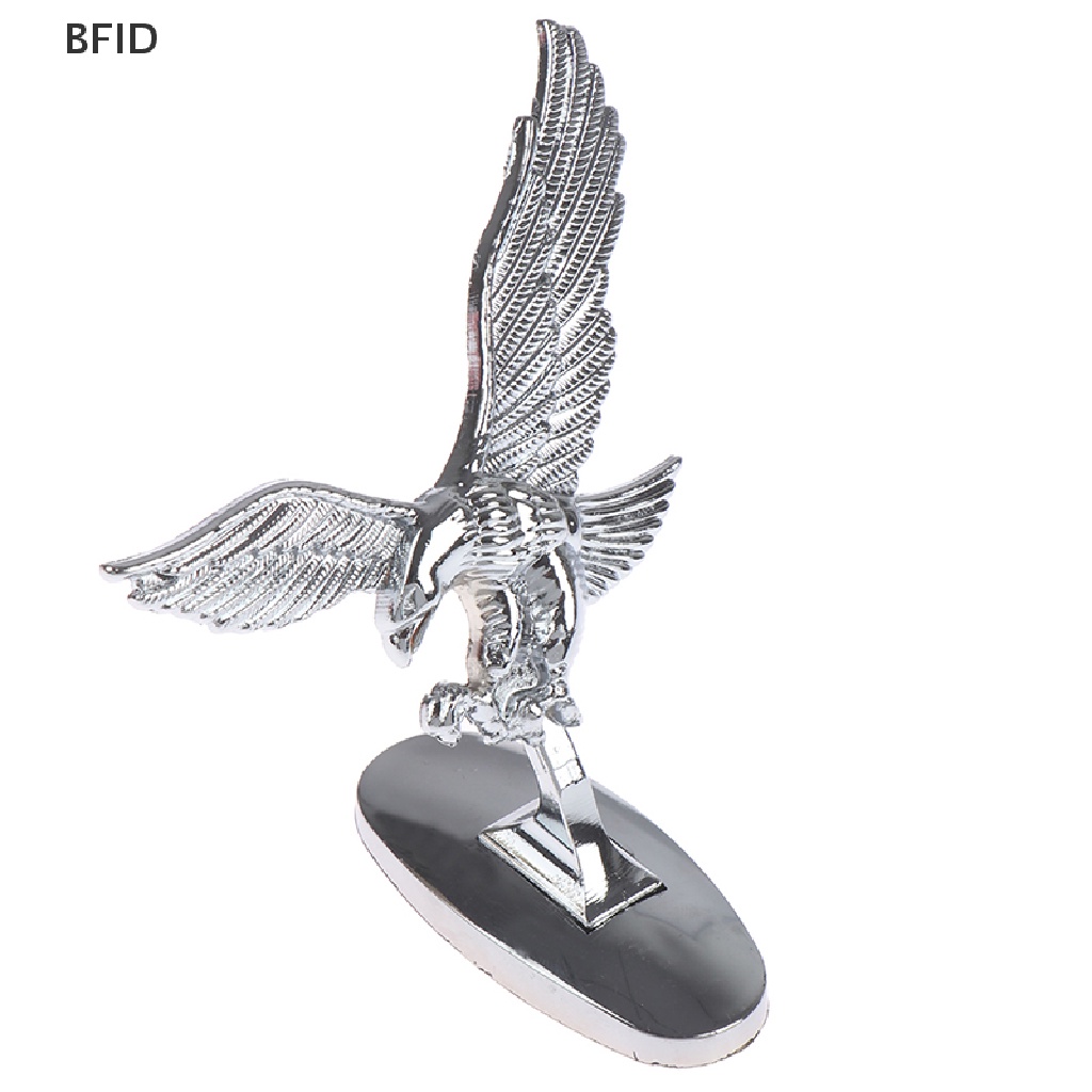 [BFID] Penutup Depan Mobil Chrome Kap Ornamen Lencana 3D Emblem Angel Eagle Untuk Mobil Otomatis [ID]