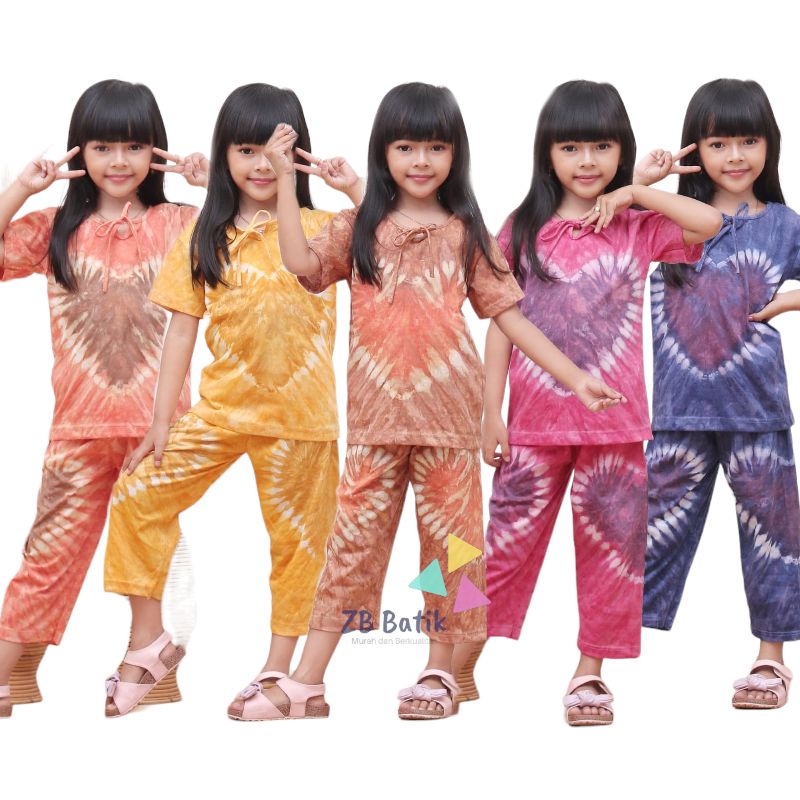 Setelan Baju Abstrak Anak Perempuan Usia 1-8 Tahun Celana Panjang Terbaru Kaos Anak Baju Tidur Anak Piyama