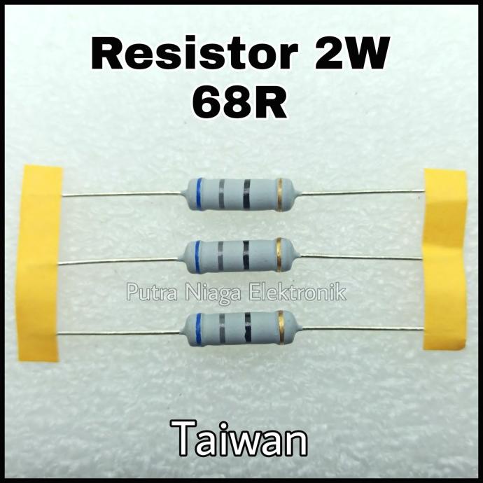Resistor 68R 2W Taiwan 68ohm 2watt / 68 ohm 2 Watt putr4n14 Buru Order