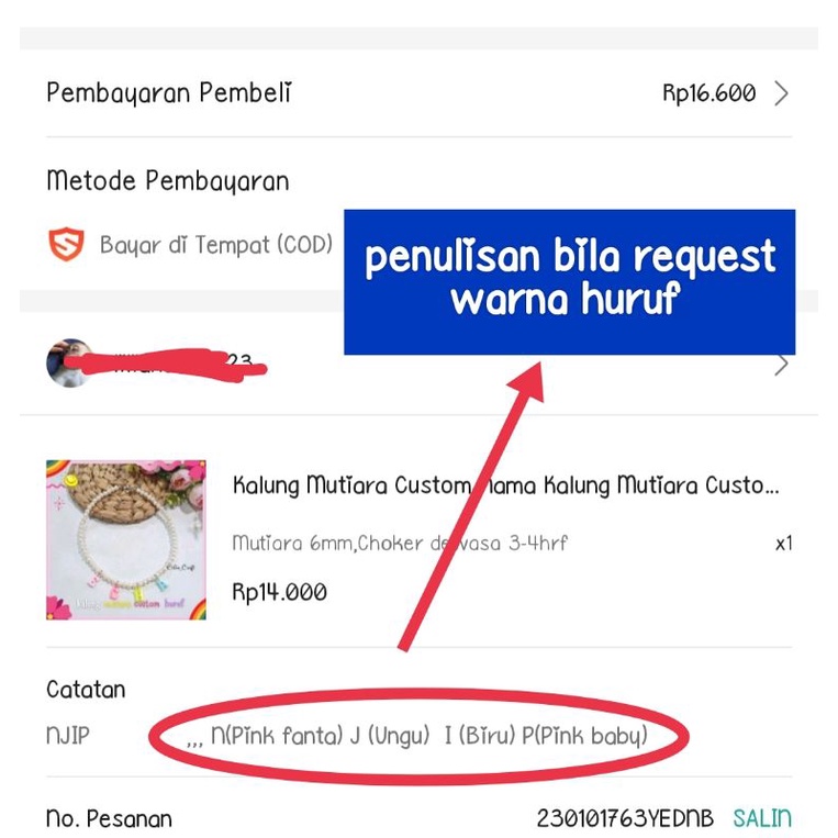 Kalung Mutiara Custom Nama Kalung Mutiara Custom Huruf