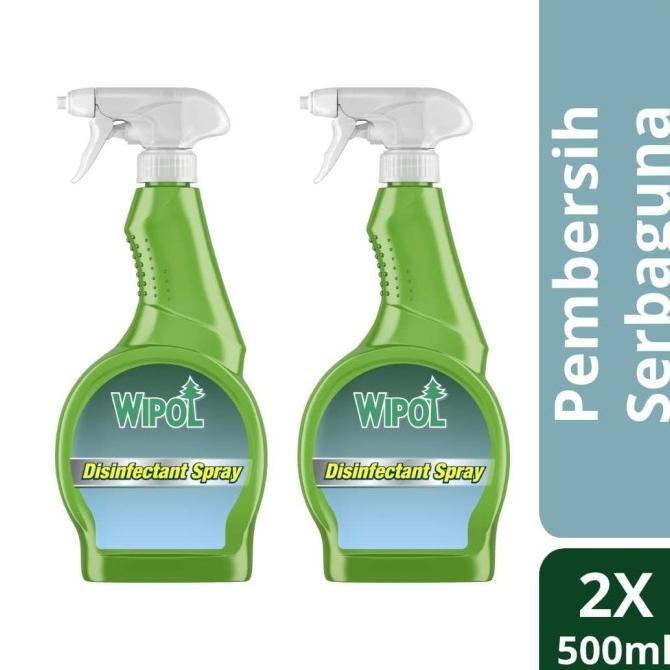 Wipol Spray Disinfektan Pembersih Serbaguna Power Clean 500Ml isi 2 Teralaris