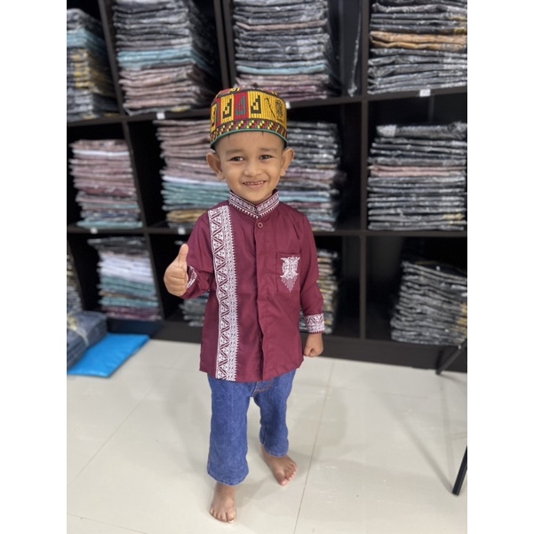 koko Anak Motif Aceh Karawang Gayo ORIGINAL