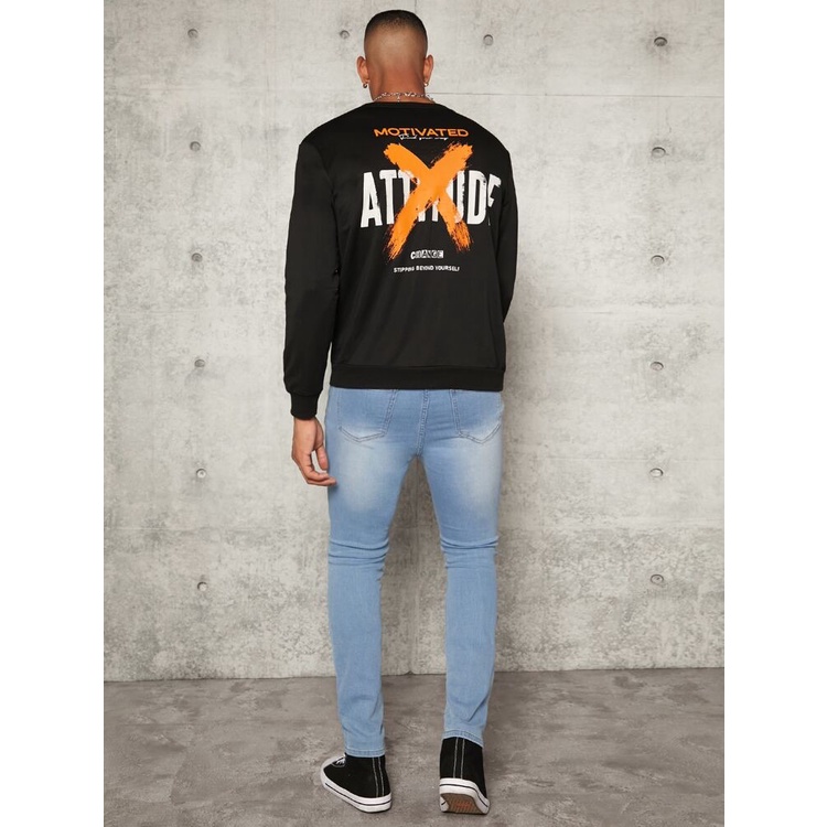 X ATTITUDE Sweater Crewneck Print DTF II X ATTITUDE Sweatshirt Basic II Sz M - XL Anak &amp; Dewasa ( Pria &amp; Wanita )