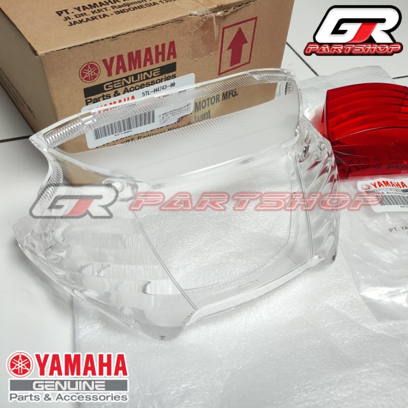 MIKA STOPLAMP SET MERAH BENING MIO SPORTY SMILE ORI YGP ORIGINAL YAMAHA KACA LAMPU STOP