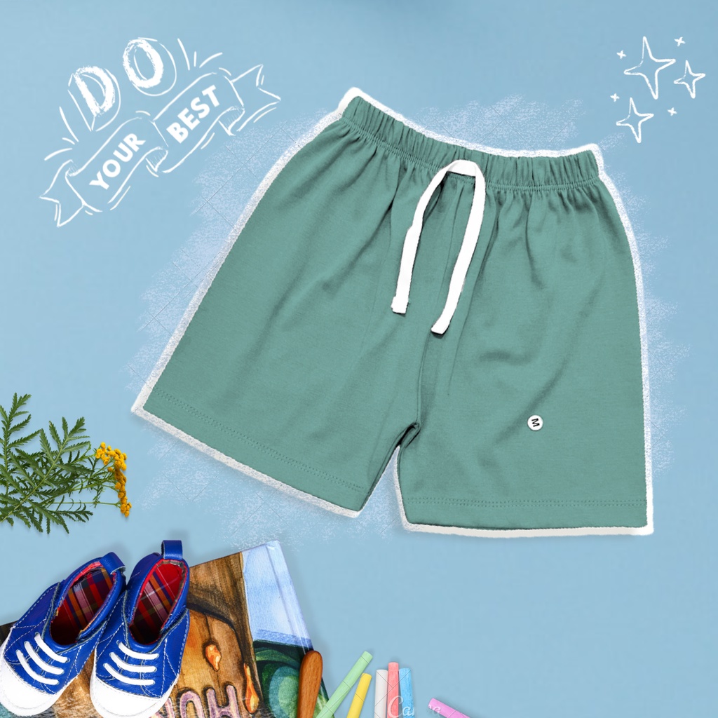 Celana Pendek Anak 0-3 tahun Tali Cotton Short Pants/ Celana Kolor Anak Laki-laki dan Perempuan - AMR211