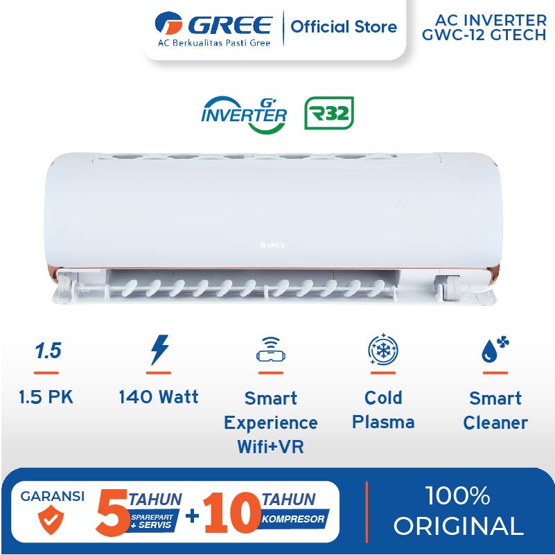 AC GREE INVERTER 1,5 PK GWC-12GTECH