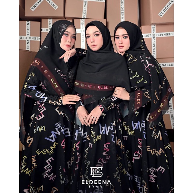 Padusi Ramo Ramo Kode Hannatia Eldeena syari gamis set gamis syari