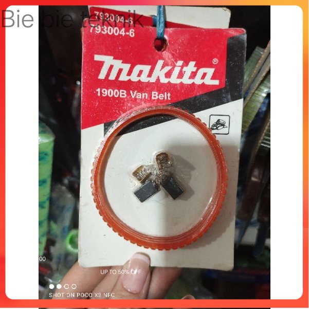 vanbelt ketam v-belt ketam planner 1900b MAKITA + carbon brush batu arang ketam batu arang planner .