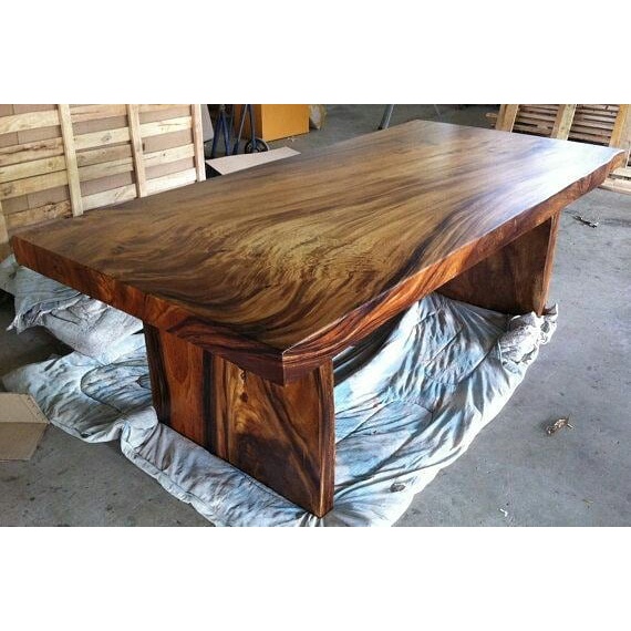 Meja Makan Kayu Trembesi, Meja Top Tebal, Meja Makan Minimalis, Kayu Suar, Kayu Meh Jepara