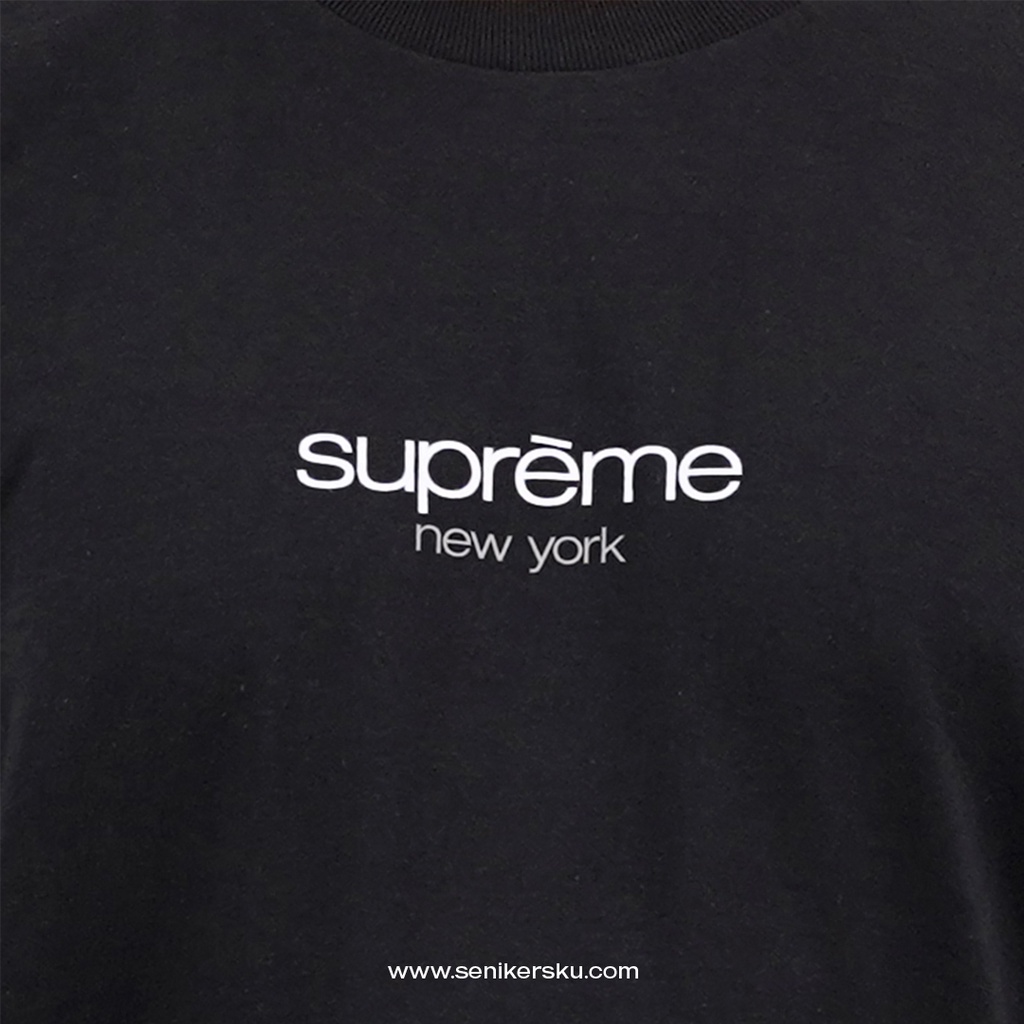 Supreme Classic Logo Black Tee