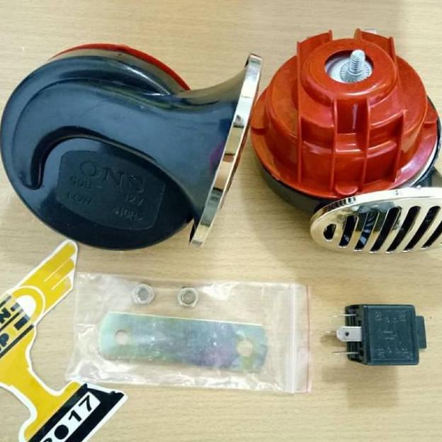 Terjangkau Klakson Keong Double + Relay / Klakson Keong + Relay All / Klakson Keong Double Motor Mob